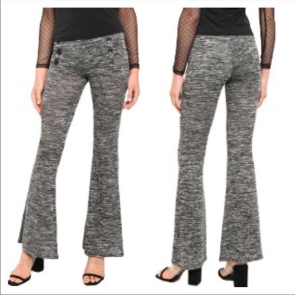 Black Bead Pants - Boutique pants Black bead skinny flare leg